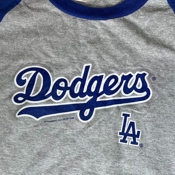 Lee Sports LA Dodgers 2006 Baseball Gray & Blue 3/4 Sleeve Shirt Men’s Size XL - Picture 3 of 5